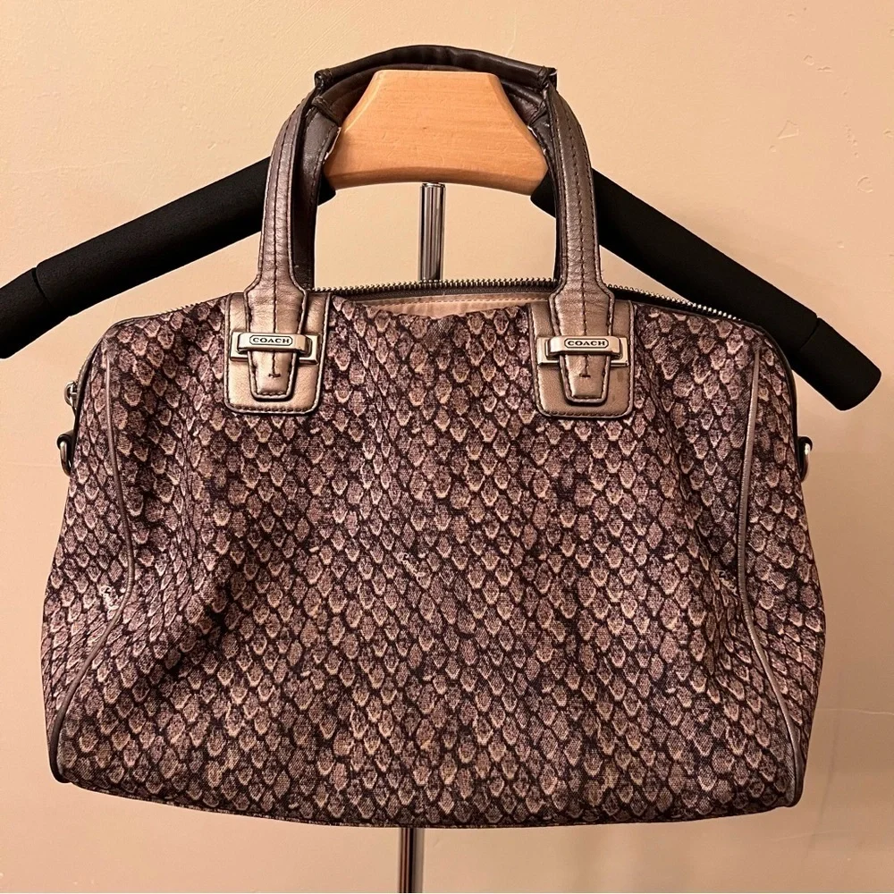 Coach Taylor Python Snake Print Bag